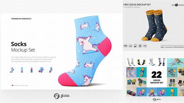 3394+ Socks Mockup Set Easy Editable