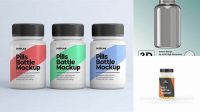 3399+ Green Glass Bottle With Pills PSD Mockup Best for Showcase