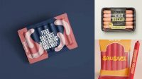 3401+ Sausage Packaging Mockup Easy Editable