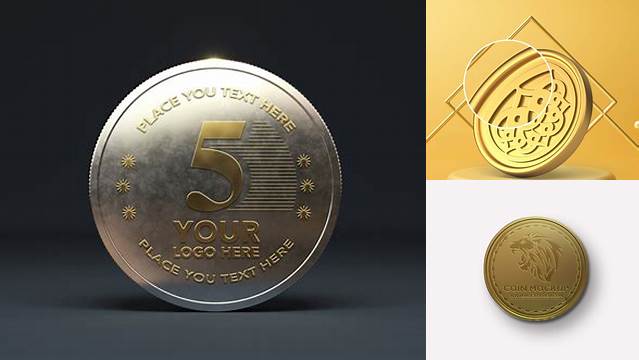 3407+ Coin Mockup Psd Free Download Modern Design PSD