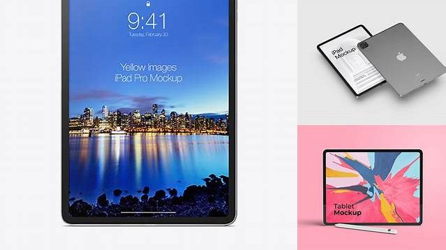 3407+ Vertical iPad PSD Mockup Half Side View Free PSD Mockup Resource