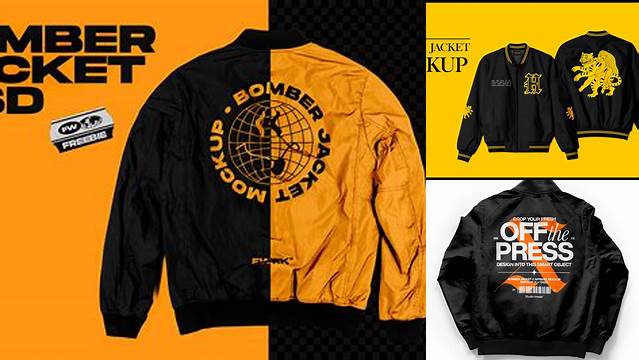 3414+ Bomber Jacket Mockup Psd Download Free