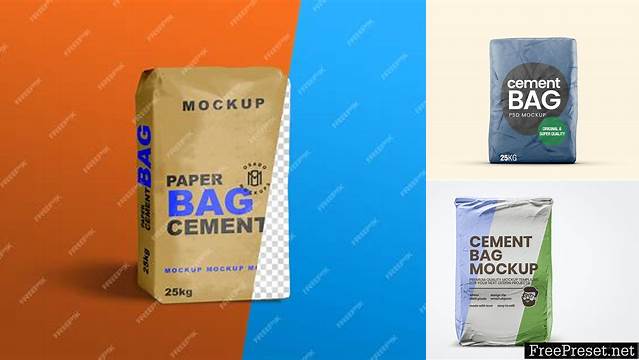 3417+ Cement Bag Mockup Free Free PSD