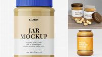 3417+ Peanut Butter Jar Mockup Fully Layered Photoshop Freebie