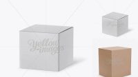 342+ Paper Box Half Side View High-Angle Shot High-Resolution Editable PSD