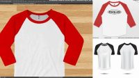 3432+ Raglan Mockup Easy-to-Edit Photoshop Freebie