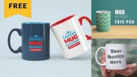 3433+ Full Wrap Mug Mockup Free Photoshop Freebie