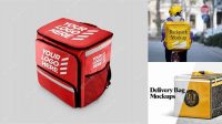 3437+ Delivery Backpack Mockup Include TIFF