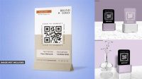 3438+ Qr Code Stand Mockup PSD Download