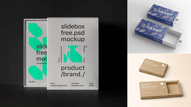 3446+ Slide Box Mockup Free Download Creative PSD Resources