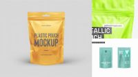 3448+ Glossy Stand-Up Pouch with Dispenser PSD Mockup Exclusive Layered PSD Mockup