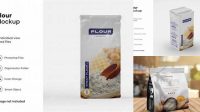 3449+ Flour Package Mockup Versatile and Modern PSD Mockup