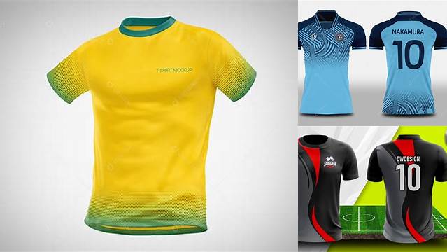 3449+ Mockup Camisa De Futebol Psd Editable and Customizable PSD