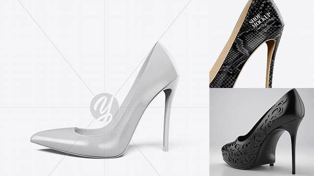 3450+ Stiletto Shoe PSD Mockup Side View Photoshop PSD Free for Designers