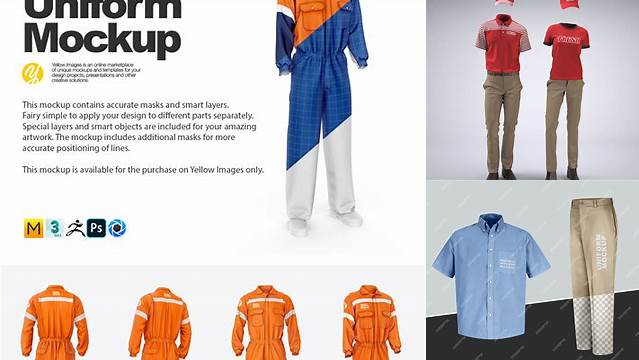 3452+ Employee Uniform Mockup Creative Design File