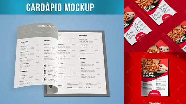 3454+ Mockup Cardápio PSD Download