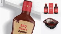 3456+ Barbeque Dipping Sauce PSD Mockup High-Angle Shot Free PSD Mockup Resource