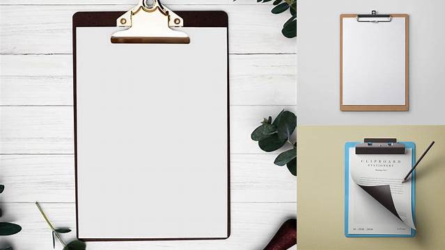 3457+ Clipboard With Paper PSD Mockup Free Editable Photoshop Template