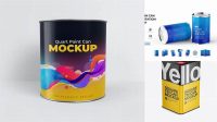 346+ Tin Can PSD Mockup Half Side View Editable Graphic Free PSD