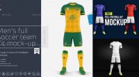 3461+ Football Kit Mockup Psd Free Download Best for Showcase