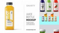 3462+ Plastic Bottle With Green Juice PSD Mockup Professional Quality PSD Freebie