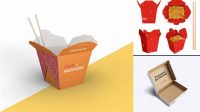 3462+ Wok Box Mockup PSD Free Download