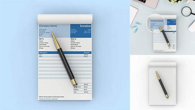 3463+ Invoice Book Mockup Free Mockup PSD