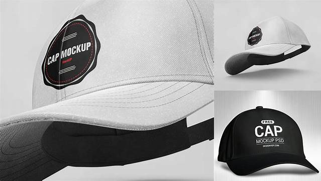 3464+ Flex Cap PSD Mockup Front View Premium Freebie for Designers