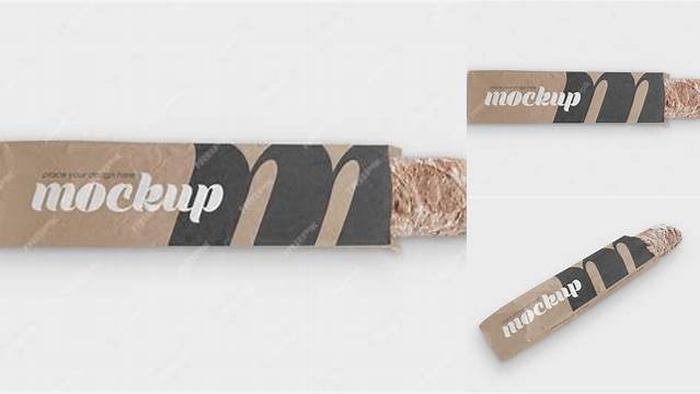 3467+ Long Loaf of Bread in Kraft Paper Bag PSD Mockup High-End Photoshop Mockup