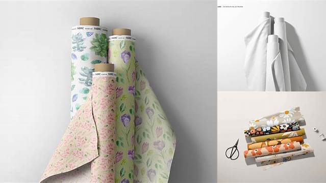 3475+ Fabric Roll Mockup Free PSD Download