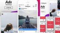 3477+ Instagram Ads Mockup Creative Layered Design File