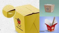 3477+ Noodle Box Mockup Free PSD