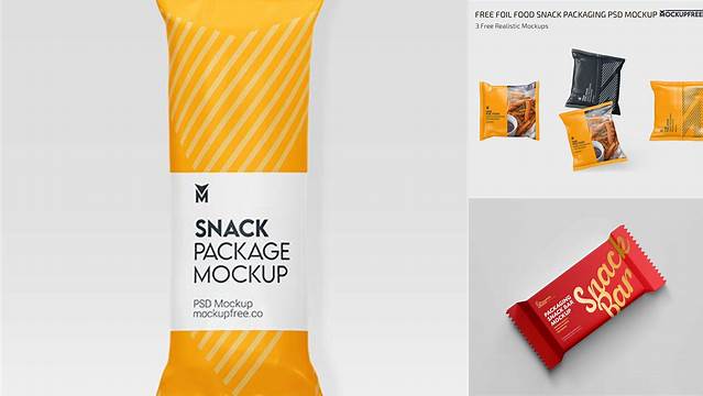 348+ Matte Snack Package PSD Mockup Hero Shot Free Mockup PSD Template