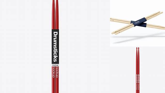 3480+ Glossy Drumsticks PSD Mockup Versatile and Modern PSD Mockup