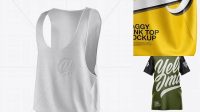 3489+ Baggy Tank Top PSD Mockup Half Side View Best for Showcase