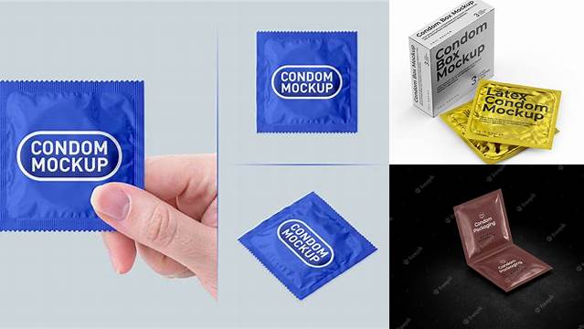 3490+ Kraft Paper Condom Packaging PSD Mockup PSD Free Download