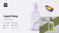 3490+ Matte Liquid Soap Bottle PSD Mockup Smart Object PSD Template