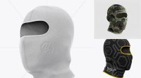 3492+ Balaclava PSD Mockup Halfside View Easy-to-Use PSD Template