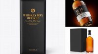 3492+ Whiskey Box Mockup Stylish Free PSD