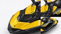 3494+ Jet Ski PSD Mockup Left Half Side View High-Angle Shot Elegant Photoshop Mockup