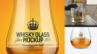 3494+ Whisky Glass Mockup For Free Download