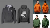 3496+ Hoodie Front And Back Mockup Free Creative Design File