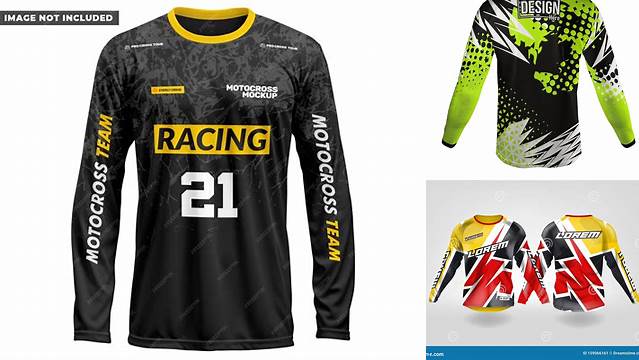 350+ Motocross Jersey Mockup High Resolution