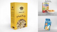 3500+ Free Cereal Box Mockup Smart Object PSD Template