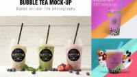 3506+ Boba Tea Mockup Free Free PSD