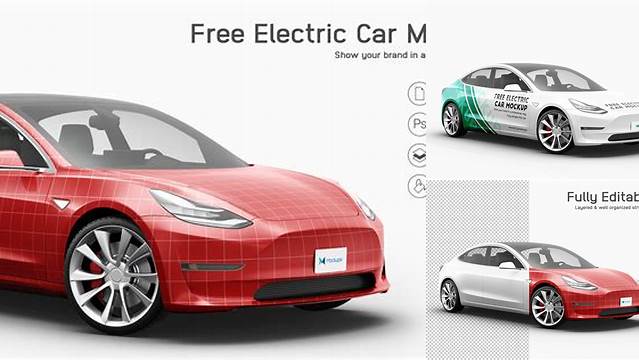 3506+ Tesla Mockup Smart PNG Image