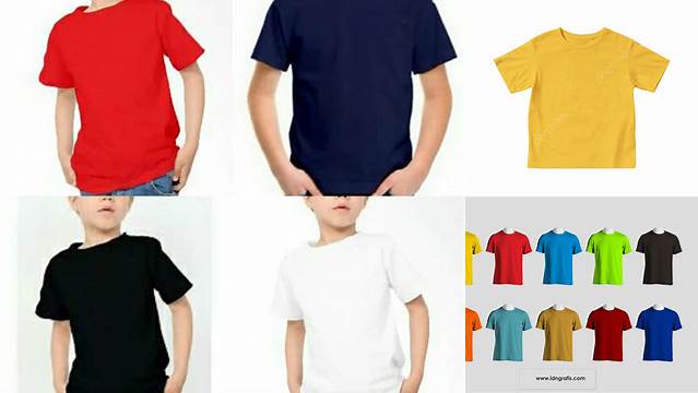 3508+ Mockup Kaos Anak Cdr High-End PSD Download