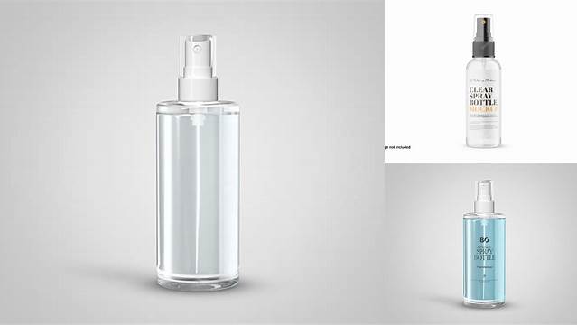 3515+ Opened Clear Spray Bottle With Transparent ?ap PSD Mockup Stylish PSD for Free