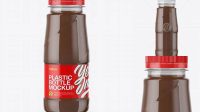 3517+ 200ml Plastic Bottle with Chocolate Cocktail PSD Mockup Creative Digital PSD Download