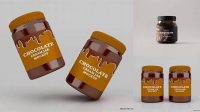 3517+ Ground Chocolate Jar PSD Mockup Smart Layer PSD